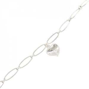 TIFFANY Silver Heart Charm Bracelet